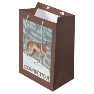 Sacola Para Presentes Média Cena de ConnecticutWolf