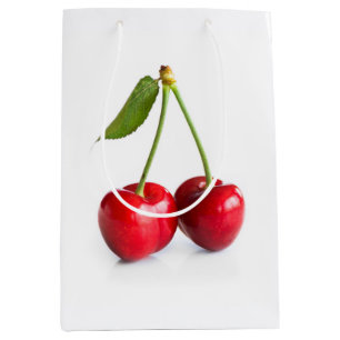 Sacola Para Presentes Média Cereja doce