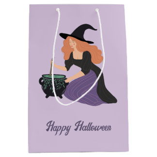 Sacola Para Presentes Média Cervejaria Bruxa Whimsigoth Halloween