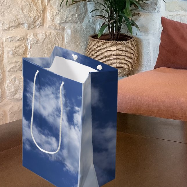 Sacola Para Presentes Média Céu (Criador carregado)
