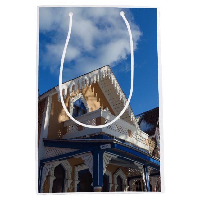 Sacola Para Presentes Média Céus azuis e Pão-de-Pão - Vinha de Martha (Frente)