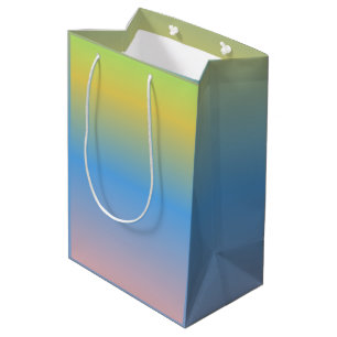 Sacola Para Presentes Média Chá de Bebê Aniversário Multicolorido Pastel