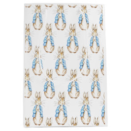 Sacola Para Presentes Média Chá de fraldas Azul Bunny