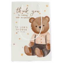 Chá de fraldas de Urso Russo de Aquarela