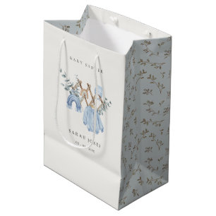 Sacola Para Presentes Média Chá de fraldas Essencial De Roupas De Bebê Cute Ch