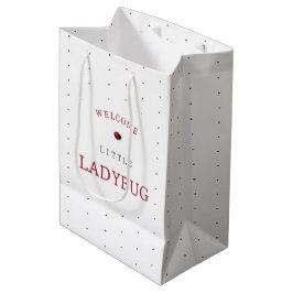 Sacola Para Presentes Média Chá de fraldas Ladybug