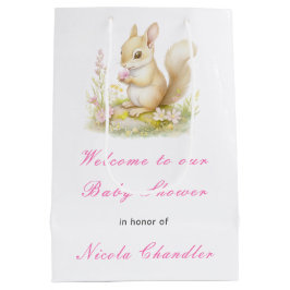 Sacola Para Presentes Média Chá de fraldas primavera