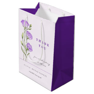 Sacola Para Presentes Média Chá de panela Eustomas Roxo