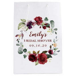 Sacola Para Presentes Média Chá de panela Personalizado Favorito Bag Flower Wr