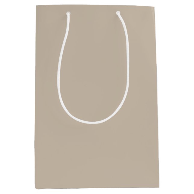 Sacola Para Presentes Média Chalkboard Snowman Khaki (Frente)