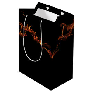 Sacola Para Presentes Média Chamas