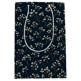 Sacola Para Presentes Média Champagne Baby's Breath Scatter Bag