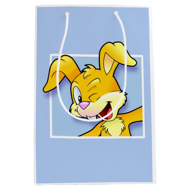 Sacola Para Presentes Média Cheeky Bunny - Frecher Hase (Frente)