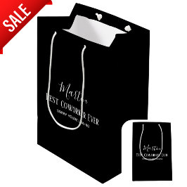 Sacola Para Presentes Média Chefe Colaborador Deixando Citação Engraçada, Pers