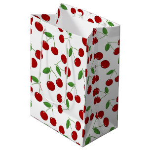 Sacola Para Presentes Média Cherries Design Gift Bag