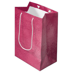 Sacola Para Presentes Média Chic de Glamour Rosa para Chá de Noiva Feminino