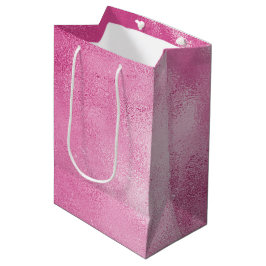 Sacola Para Presentes Média Chic Glam Girly Pink