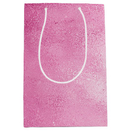 Sacola Para Presentes Média Chic Glam Girly Pink