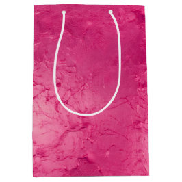 Sacola Para Presentes Média Chic Rosa Glamour Feminino Chuveiro de Noiva