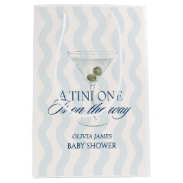 Sacola Para Presentes Média Chic um chá de fraldas de menino tini
