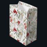 Sacola Para Presentes Média Chic White Elegant Greenerescência Botânica Natal<br><div class="desc">. Projetado em eterno de cores natalinas ricas, verdes vibrantes, e marfim elegante, esta bolsa exude charme de férias. O fundo branco personalizado adiciona um toque de sofisticação, fazer seu presente realmente se destacar. Esta bolsa de presente versátil é o toque final perfeito para qualquer presente, independentemente das suas preferências...</div>
