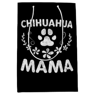 Sacola Para Presentes Média Chihuahua Mama