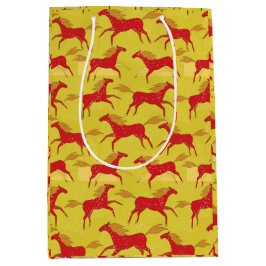 Sacola Para Presentes Média Chinese New Year of the Horse Gift Bag