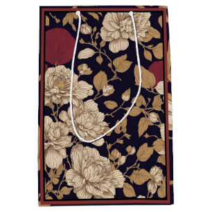 Sacola Para Presentes Média Chinoiserie Florals