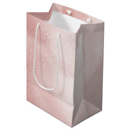Sacola Para Presentes Média Chique Rosa Bege Chá de Noiva Feminino