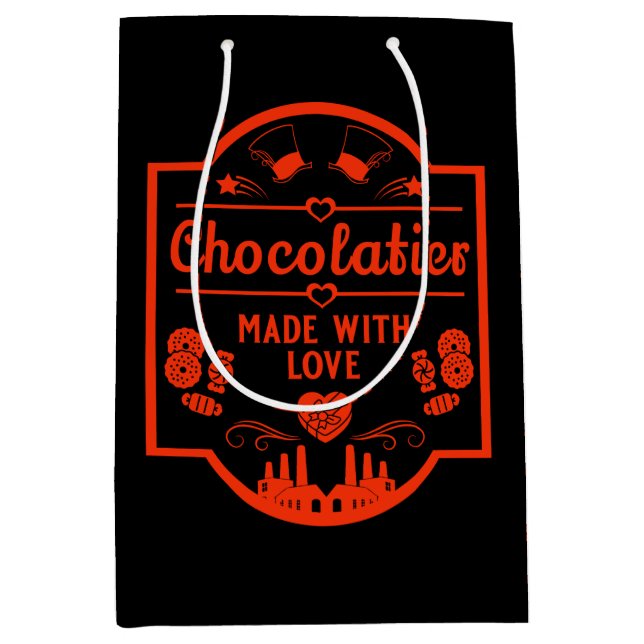 Sacola Para Presentes Média Chocolatier (Frente)