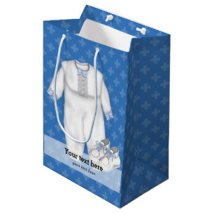 Sacola Para Presentes Média Christening * escolha a cor de fundo