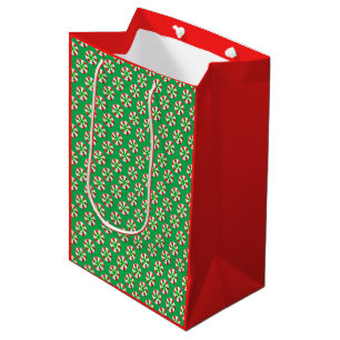 Sacola Para Presentes Média Chrstmas Candy
