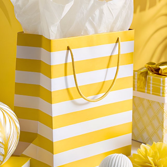 Sacola Para Presentes Média Chuva de Presentes de Noiva de Pickleball Sol Retr (Gift Bag)