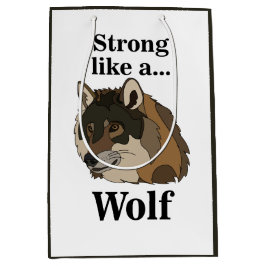 Sacola Para Presentes Média Cinza Wolf