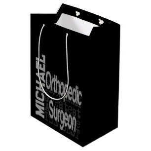 Sacola Para Presentes Média Cirurgião Ortopédico Extraordinário PERSONALIZADO