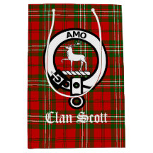 Clan Scott Crest Crachá & Tartan