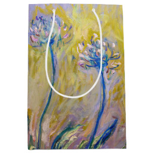 Sacola Para Presentes Média Claude Monet - Agapanthus