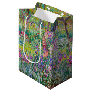 Sacola Para Presentes Média Claude Monet - O Jardim Íris de Giverny