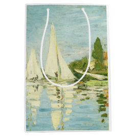 Sacola Para Presentes Média Claude Monet. Regattas em Argenteuil