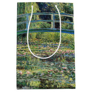 Sacola Para Presentes Média Claude Monet - Water Lily Pond & Japanesese Bridge
