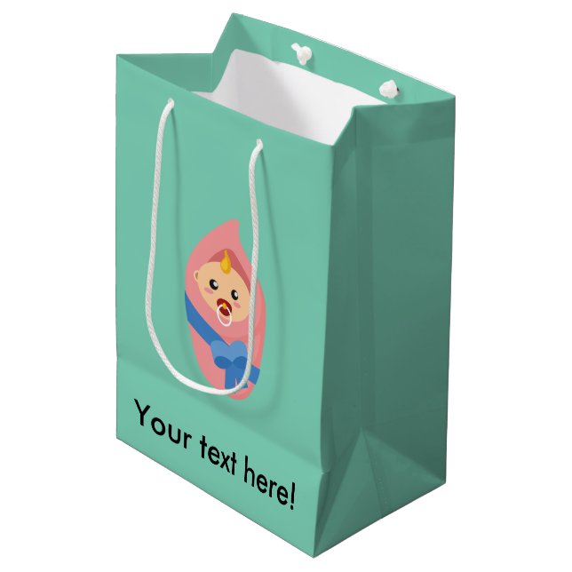 Sacola Para Presentes Média Cliente de bebê recém-nascido (Frente inclinada)