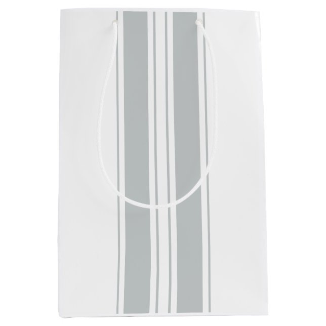 Sacola Para Presentes Média Clique em Personalizar para alterar Cinza para a s (Frente)