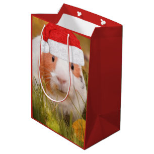 Sacola Para Presentes Média Cobaia do Natal