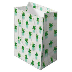 Sacola Para Presentes Média Cobra de planta de Sansevieria Potted