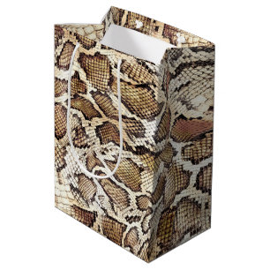 Sacola Para Presentes Média Cobra Skin Design