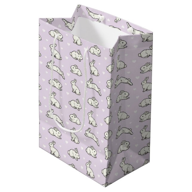 Sacola Para Presentes Média Coelhinhos (Frente inclinada)
