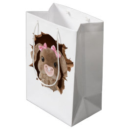 Sacola Para Presentes Média Coelho com chupeta
