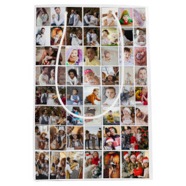 Sacola Para Presentes Média Colagem de Fotografias do Design 50