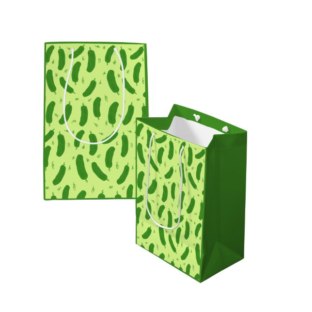 Sacola Para Presentes Média Coleção Pickle & Fresh padronizada (Criador carregado)