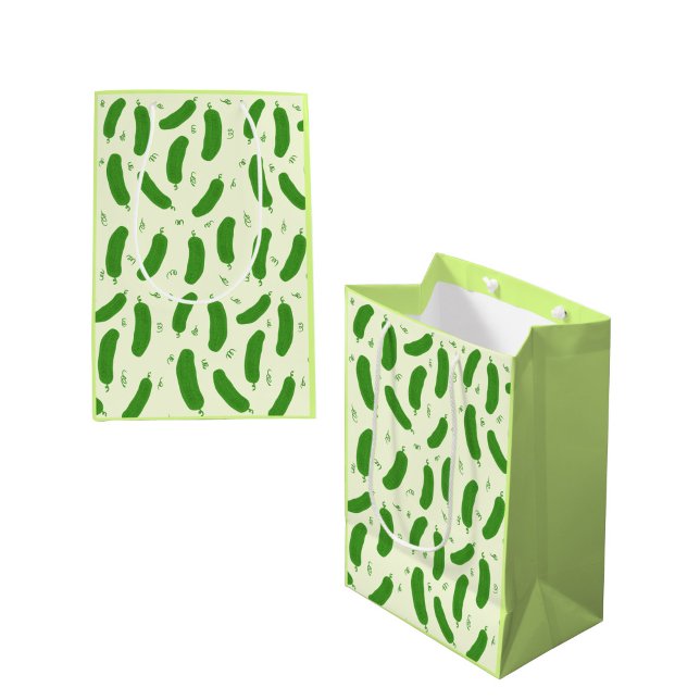 Sacola Para Presentes Média Coleção Pickle & Fresh padronizada (Criador carregado)
